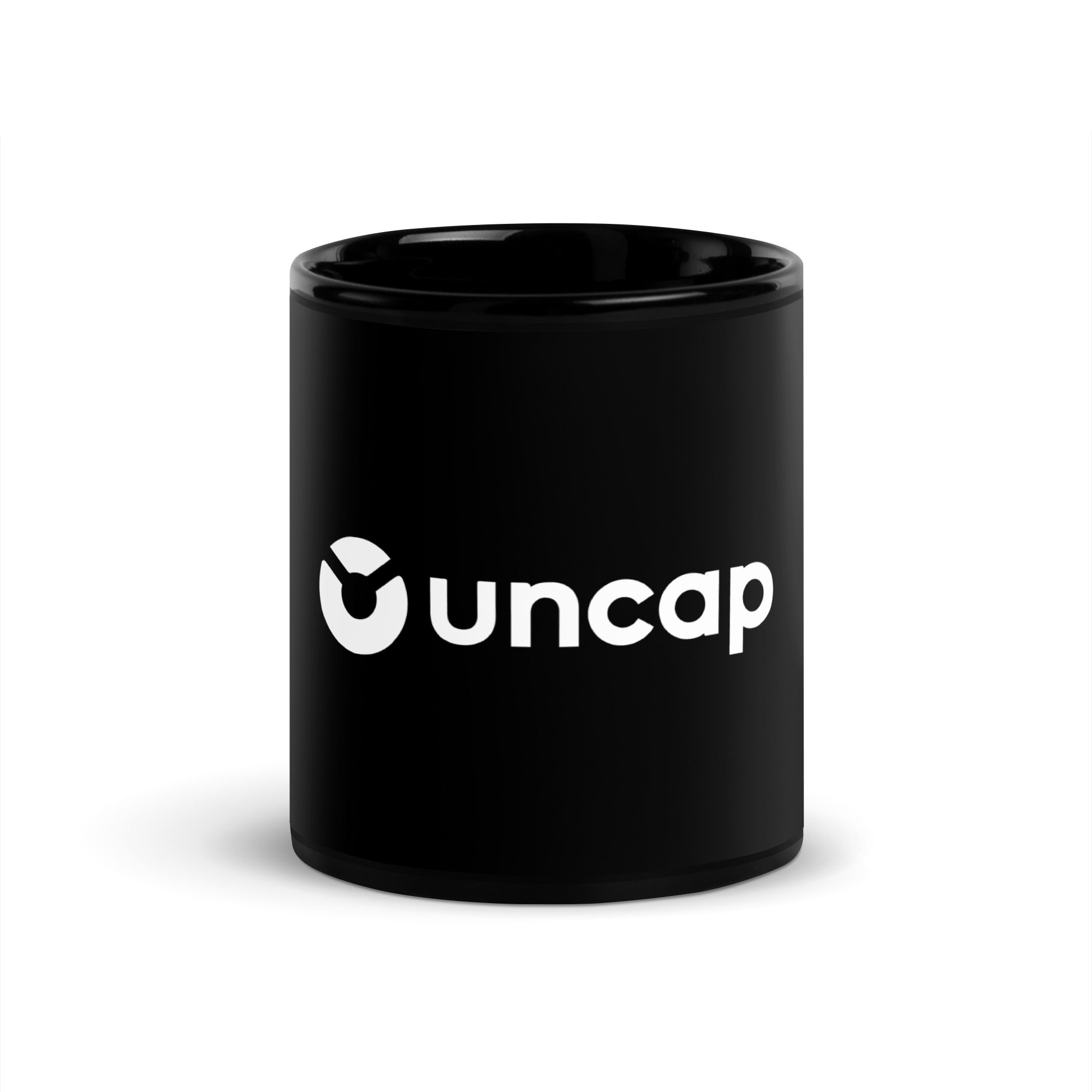 Uncap Black Glossy Mug