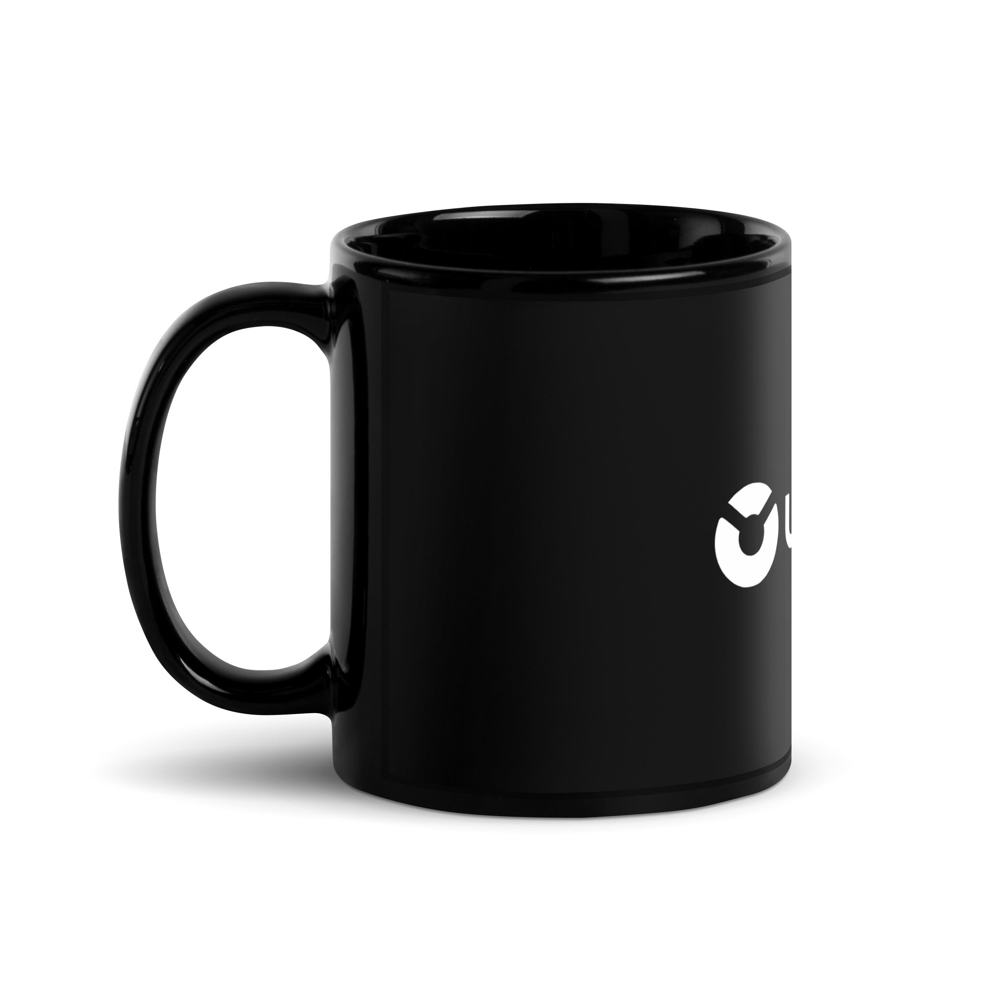 Uncap Black Glossy Mug