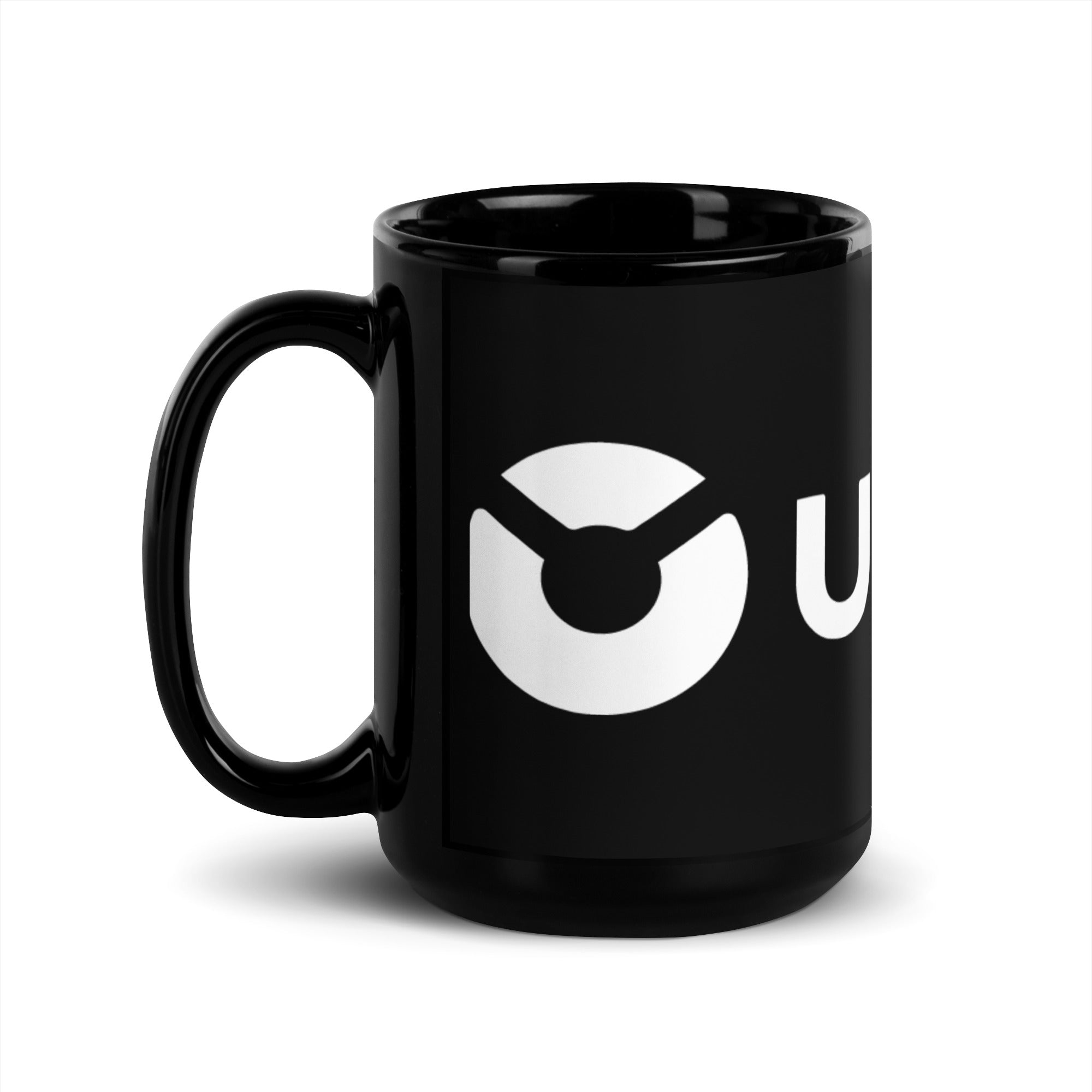 Uncap Black Glossy Mug